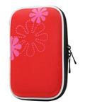 Bluelans Flower Shockproof Protect Case Bag for Headset 2.5   Portable Hard Drive - Red