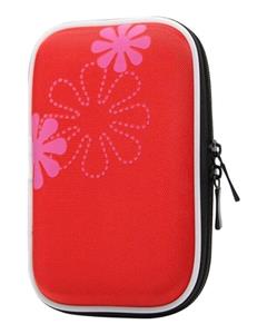 Bluelans Flower Shockproof Protect Case Bag for Headset 2.5 Portable Hard Drive Red 