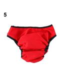 Bluelans Female Pet Dog Menstruation Washable Reusable Diaper Protector Cute Pants L (Red)