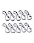 Bluelans Mini SF Carabiner Climbing Backpack Clasps EDC Keychain Bottle Hooks Silver 10Pcs