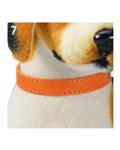 Bluelans Fashion Adjustable Faux Leather Solid Color Dog Cat Puppy Neck Strap Pet Collar M (Orange)