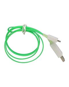 Bluelans LED Light Data Sync Charger USB Cable for Micro USB Android Phones Green 