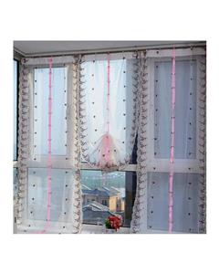 Bluelans Fancy  Door Balcony Voile Curtain Pink 