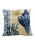 Bluelans Ocean Cushion Cover (Beige/Blue)