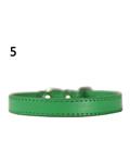 Bluelans Fashion Adjustable Faux Leather Solid Color Dog Cat Puppy Neck Strap Pet Collar S (Green) 