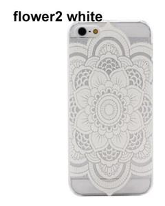 Bluelans Hollow Flower2 Skin Case Paisley Feather Cover for iPhone 6 White 