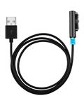 Bluelans LED Magnetic Aluminum Metal USB Charging Cable for Sony Xperia Z1 Z2 Z3 Compact Z Ultra (Black)