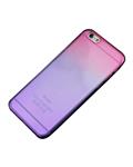 Bluelans Ultra-thin Rainbow Ombre Clear TPU Case Back Skin for iPhone 6 Plus (Pink and Purple)