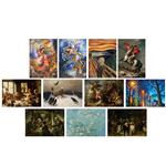 تابلو شاسی گالری هنری پیکاسو طرح مجموعه 11 عددی جهان شماره 6