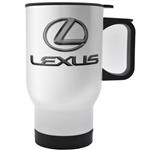 ماگ ماشین آکو مدل Lexus logo silver emblem گنجایش 0.47 لیتر