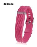 ساعت و مچ بند هوشمند  Bluelans Replacement Wrist Band Wristband for Fitbit Flex Bracelet Classic Buckle (3d Rose)