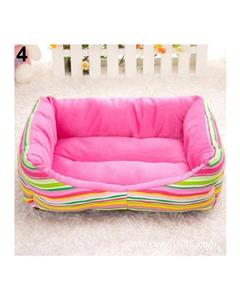 Bluelans Puppy Dog Cat House Thick Cotton Pet Bed M (Pink) 