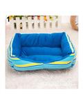 Bluelans Puppy Dog Cat House Thick Cotton Pet Bed M (Blue)