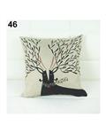 Bluelans Square Linen Throw Pillow Case  Home Sofa Decoration 46