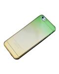 Bluelans Ultra-Thin Rainbow Ombre Clear TPU Case Back Skin for iPhone 6 Plus (Green and Yellow)