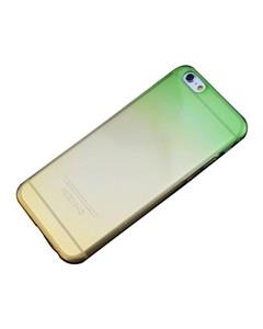 Bluelans Ultra-Thin Rainbow Ombre Clear TPU Case Back Skin for iPhone 6 Plus (Green and Yellow) 