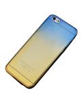 Bluelans Ultra-Thin Rainbow Ombre Clear TPU Case Back Skin for iPhone 6 Plus (Blue and Yellow)