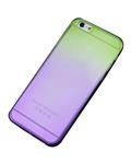 Bluelans Ultra-Thin Rainbow Ombre Clear TPU Case Back Skin for iPhone 6 Plus (Green and Purple)