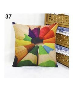 Bluelans Square Linen Throw Pillow Case  Home Sofa Decoration 37