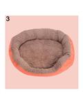 Bluelans Winter Warm Soft Fleece Puppy Pet Dog Cat Large Bed House Basket Nest Mat L (Orange)