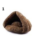 Bluelans Soft Kitten Cat Dog House Puppy Cave Pet Sleeping Bed Mat Pad Igloo Nest (Brown)