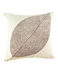 Bluelans Retro Cotton Leaf Linen Pillow Case Sofa Throw Cushion Cover Home Decor Beige