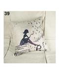 Bluelans Square Linen Throw Pillow Case  Home Sofa Decoration 39