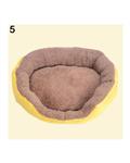 Bluelans Winter Warm Soft Fleece Puppy Pet Dog Cat Large Bed House Basket Nest Mat M (Yellow)