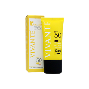 کرم ضد آفتاب رنگی SPF50 ویوانته فاقد چربی- بژ تیره 