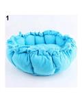 Bluelans Fashion Puppy Pet Retractable Pumpkin Shape Soft Bed Dogs Cats Warm Kennel 70 cm (Blue)