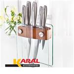 سرویس چاقو آشپزخانه 6 پارچه کارال مدل بیوتی شارپ  KARAL Stainless Steel knife set BSH (سرویس چاقو 6 پارچه کارال مدل بیوتی شارپ  )