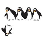 استیکر گراسیپا مدل پنگوئن ها