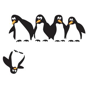 استیکر گراسیپا مدل پنگوئن ها 