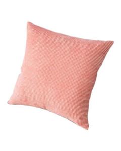 Bluelans Square Corduroy Sofa Cushion Cover (Pink)