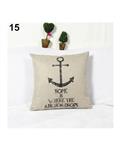 Bluelans Square Linen Throw Pillow Case  Home Sofa Decoration 15