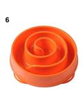 Bluelans Snail-shaped Anti-choking Non-toxic Plastic Pet Dog Bowl S