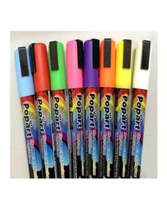 Bluelans 8 Colors 3mm Board Glass Sign Liquid Chalk Fluorescent Markers Pens Highlighters