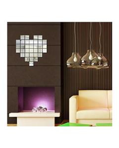Bluelans 9Pcs Creative Removable Square Mirror Tile Wall Stickers Mural Decals Home Decor 