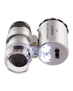 Bluelans 60x Handheld Mini Pocket Microscope Loupe Jeweler Magnifier With LED Light 