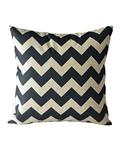 (Bluelans Cotton Zigzag Throw Pillow Case (White/Black