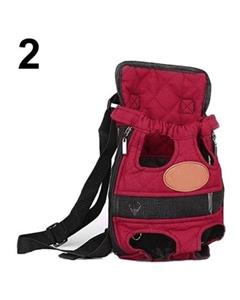 (Bluelans Dog Cat Puppy Head Legs Out Canvas Carrier M (Red 