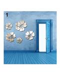 Bluelans Cute Plum Flower Bedroom Room DIY Art Removable Decal Home Decor Wall Sticker (Silver)
