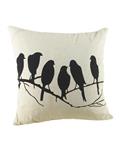 (Bluelans Cotton Birds Linen Pillow Case Sofa Throw Cushion Cover Home Decor (Beige