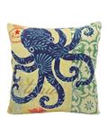 (Bluelans Cotton Octopus Throw Pillow Case (Blue/White