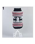 Bluelans Cute Pet Dog Sweater Christmas Elk Pattern Knitted Coat Warm Costume Clothes L (Black)