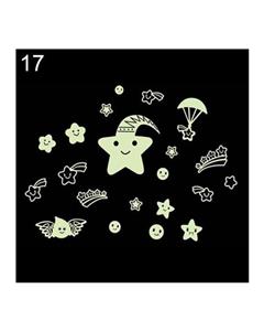 Bluelans DIY Stars Eiffel Tower Glow in The Dark Wall Stickers Fluorescent Luminous Decals 17