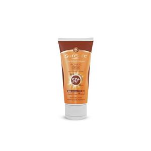 سان سیف کرم ضد آفتاب آنتی آکنه  فاقد چربی SPF35 بژ روشن