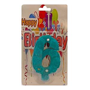 شمع تولد مدل عدد 6