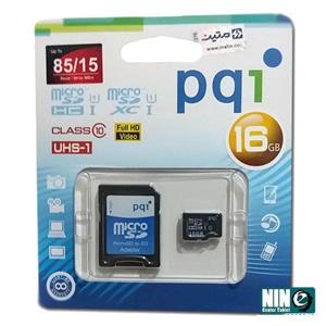 کارت حافظه میکرو اس دی پی کیو آی Micro SDHC Class 10 UHS-I 8GB PQI Micro SDHC Class 10 UHS-I 8GB With adapter