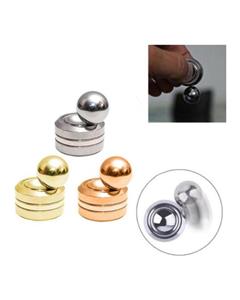 Bluelans Bluelans¬Æ Orbiter Magnetic Hand Finger Fidget Stress Reliever Fingertip Gyro Focus EDC Toy (Golden)